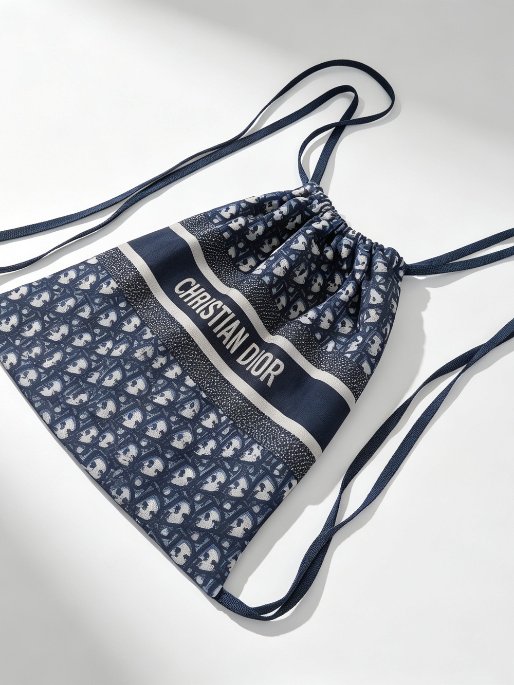 Christian Dior drawstring sack backpack